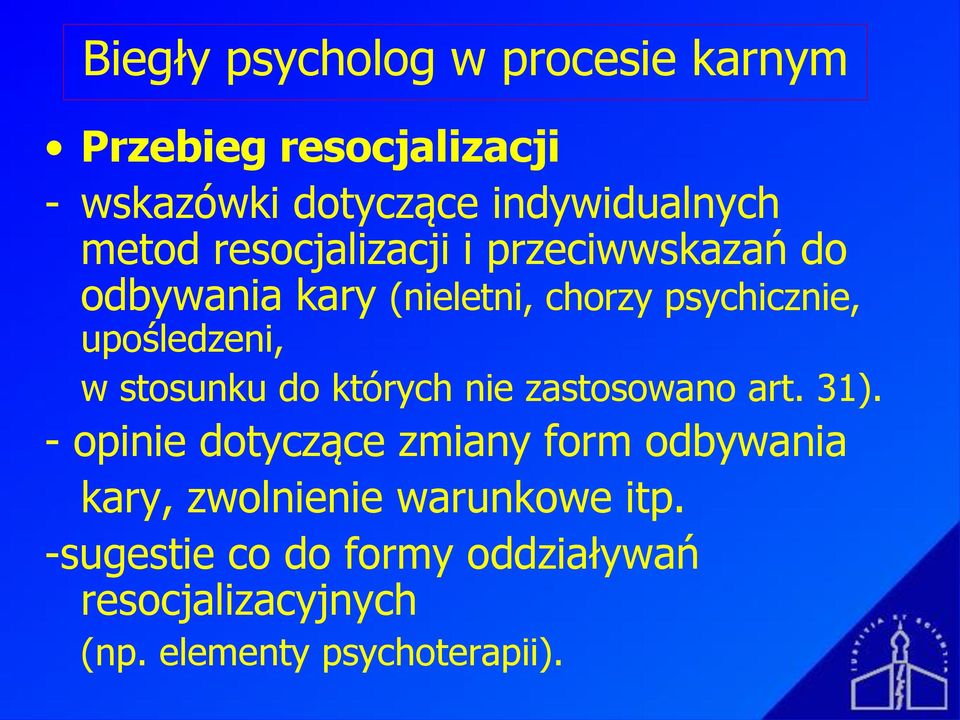 w stosunku do których nie zastosowano art. 31).