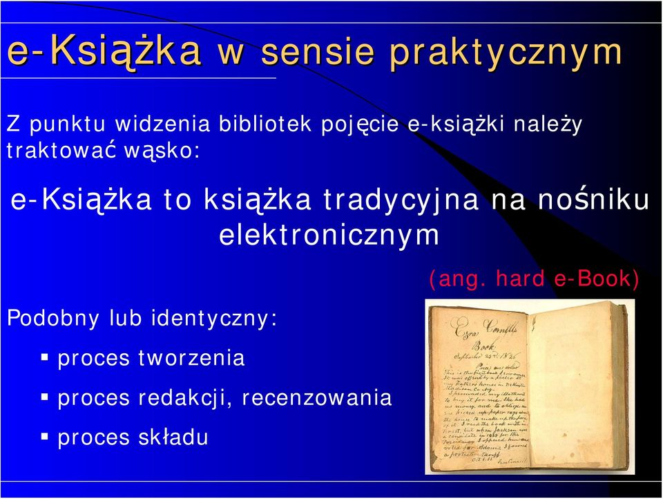 tradycyjna na nośniku elektronicznym Podobny lub identyczny: