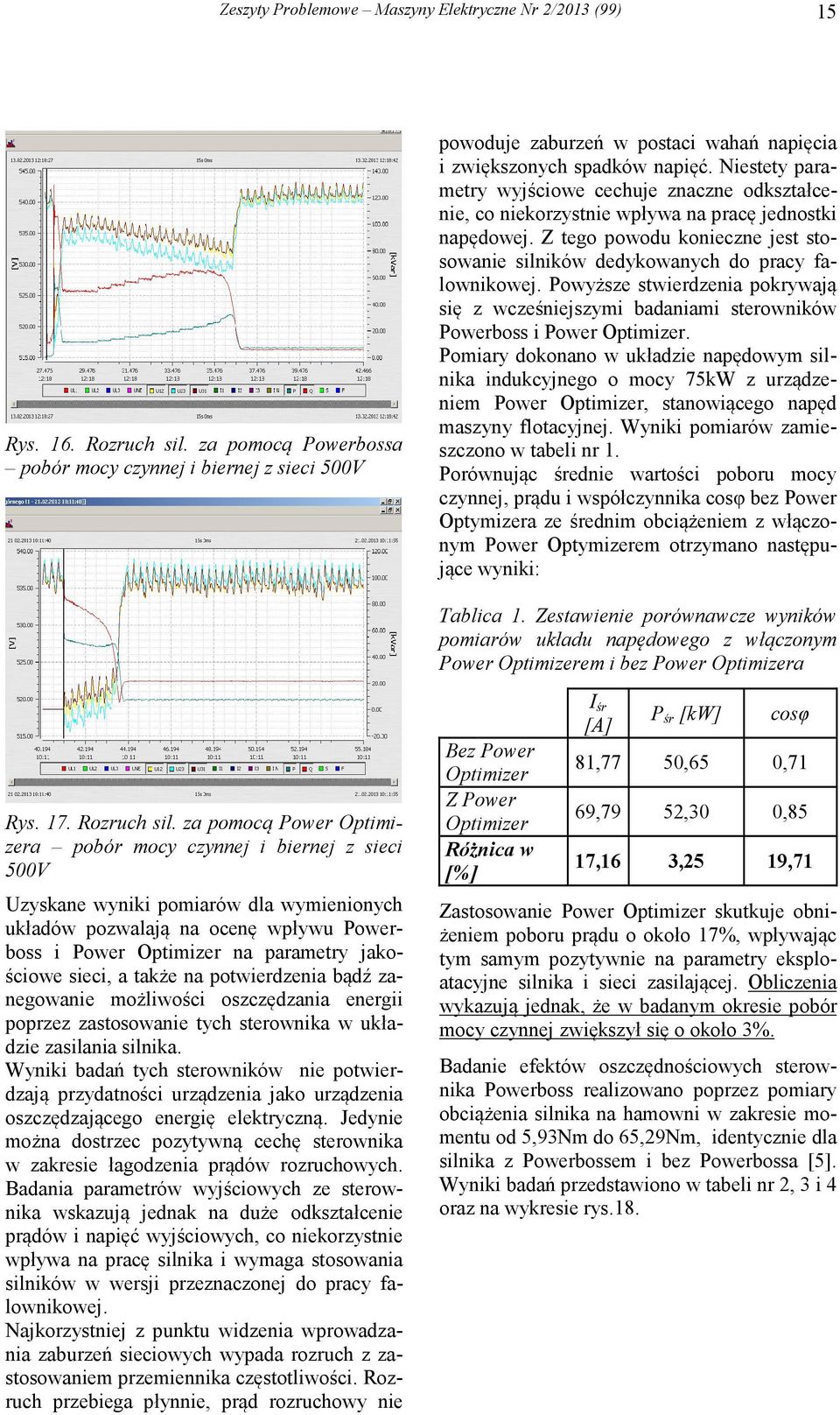 Niestety parametry wyjściowe cechuje znaczne odkształcenie, co niekorzystnie wpływa na pracę jednostki napędowej. Z tego powodu konieczne jest stosowanie silników dedykowanych do pracy falownikowej.