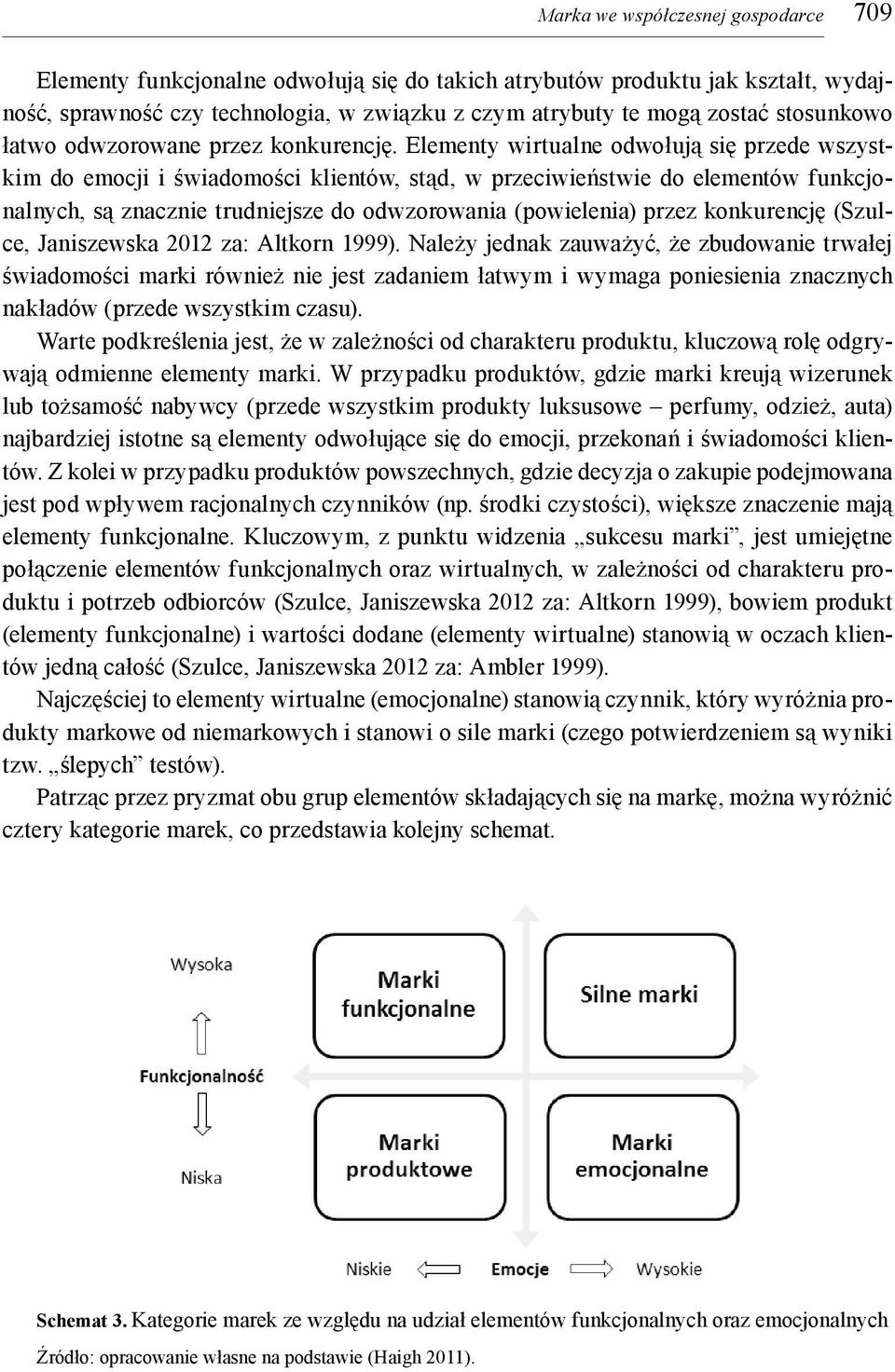 Elementy wirtualne odwołują się przede wszystkim do emocji i świadomości klientów, stąd, w przeciwieństwie do elementów funkcjonalnych, są znacznie trudniejsze do odwzorowania (powielenia) przez