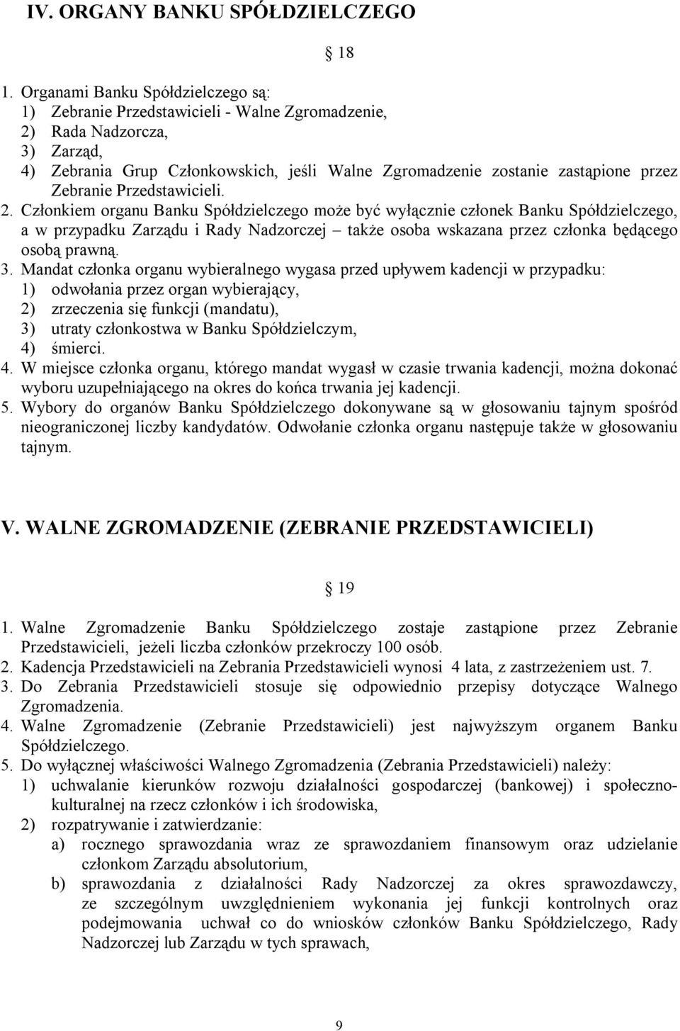 Zebranie Przedstawicieli. 2.