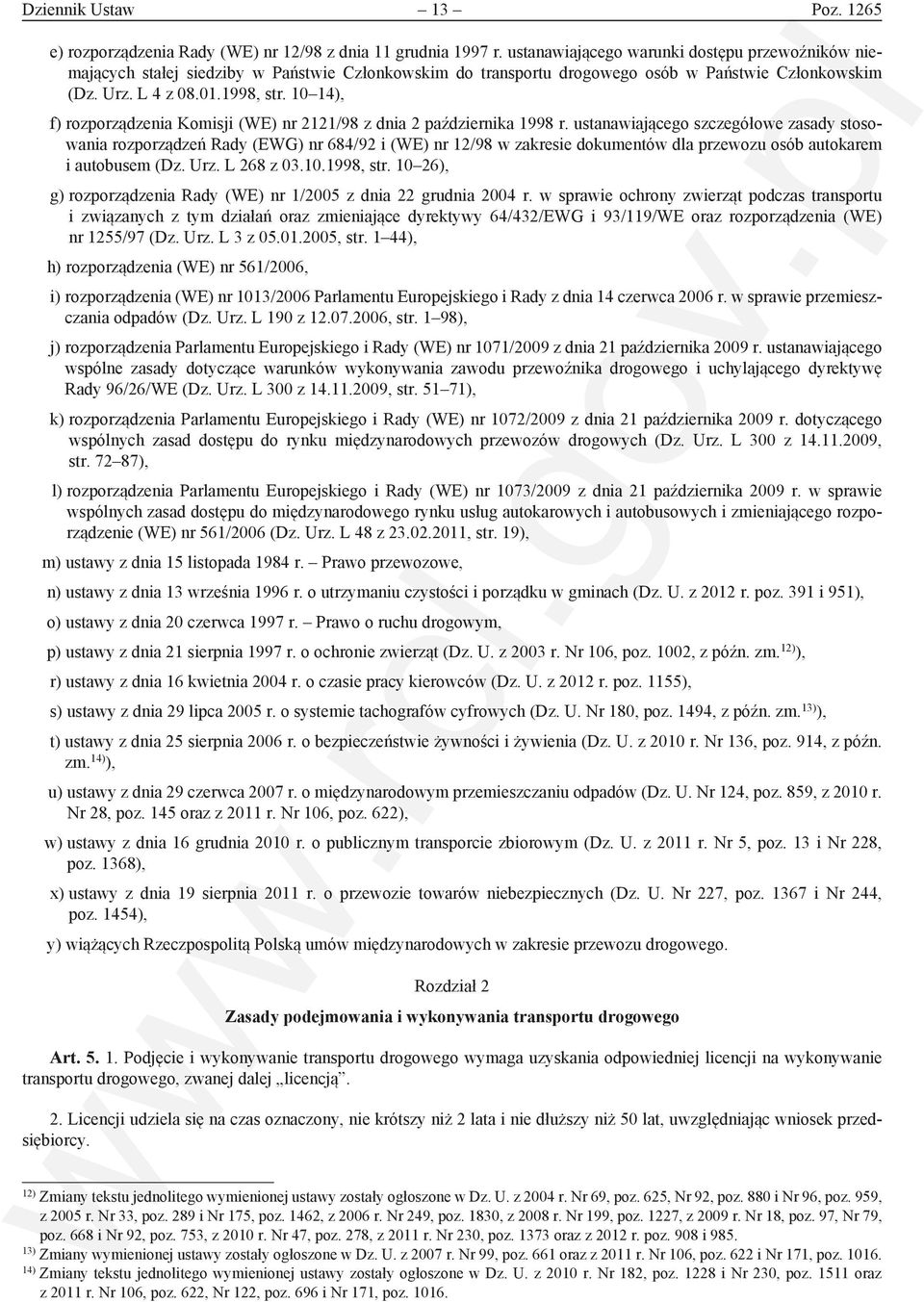 10 14), f) rozporządzenia Komisji (WE) nr 2121/98 z dnia 2 października 1998 r.