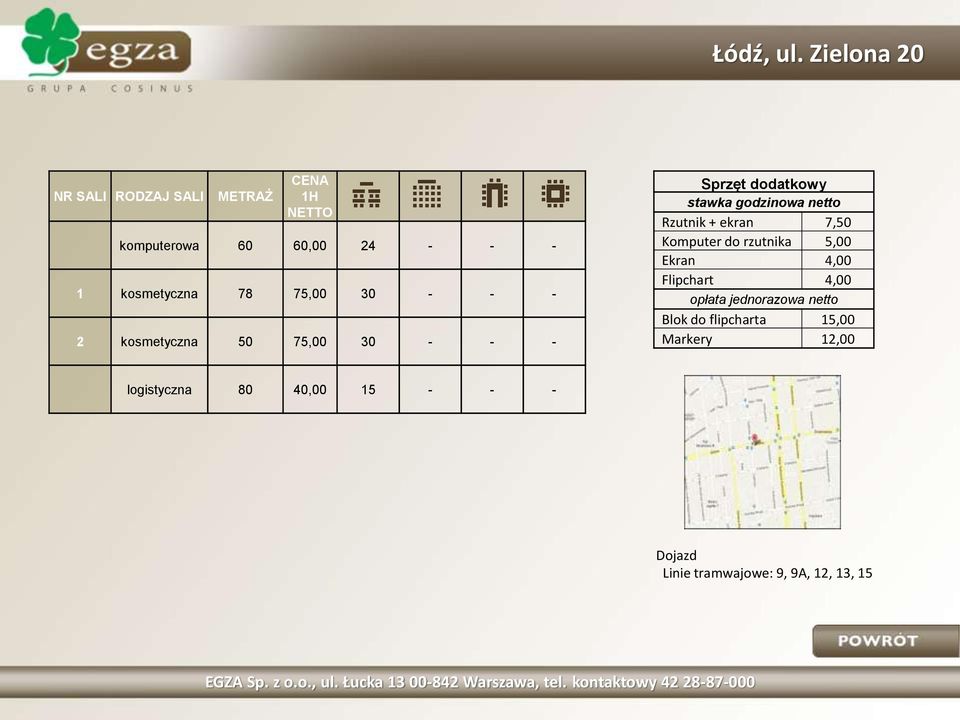 komputerowa 60 60,00 24 - - - 1 kosmetyczna 78 75,00