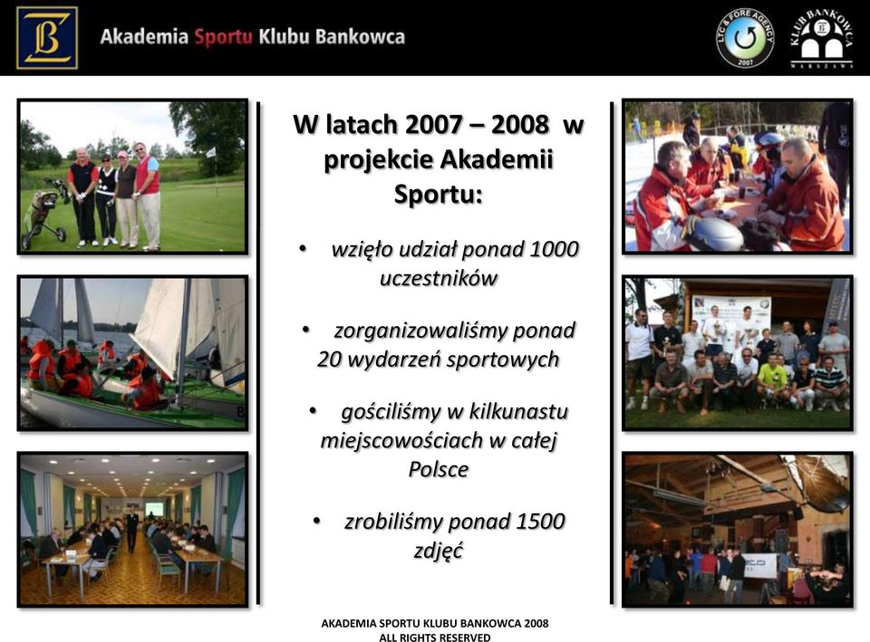 ponad 20 wydarzeo sportowych gościliśmy w kilkunastu