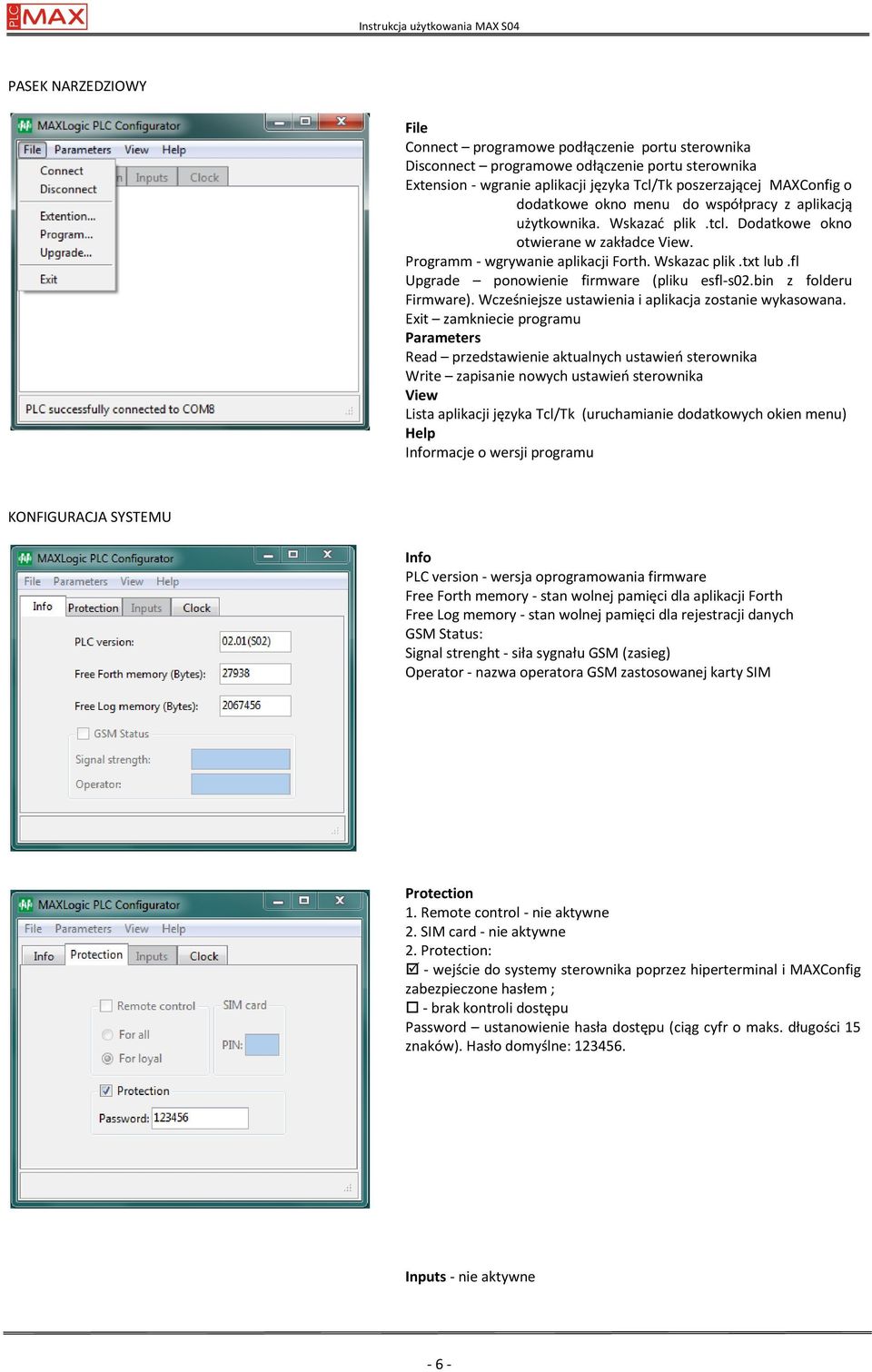 fl Upgrade ponowienie firmware (pliku esfl-s02.bin z folderu Firmware). Wcześniejsze ustawienia i aplikacja zostanie wykasowana.