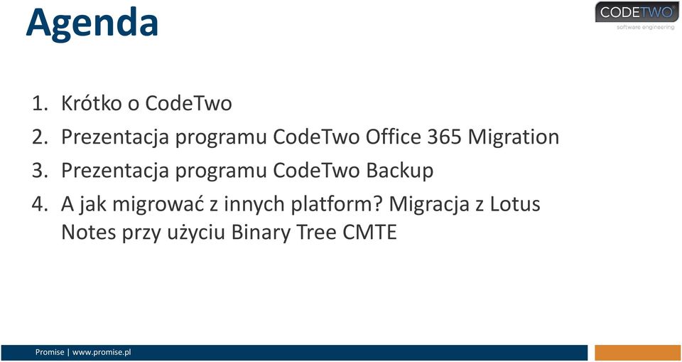 Prezentacja programu CodeTwo Backup 4.