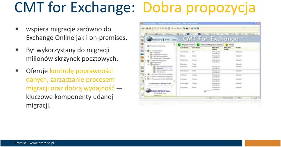 Był wykorzystany do migracji milionów skrzynek pocztowych.