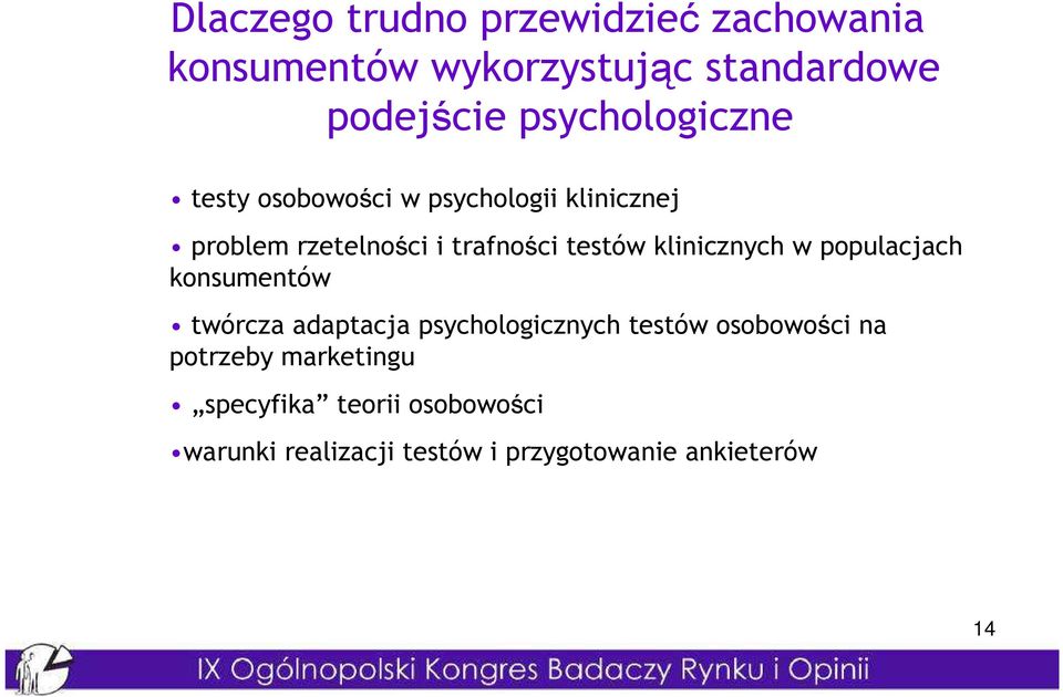 testów klinicznych w populacjach konsumentów twórcza adaptacja psychologicznych testów