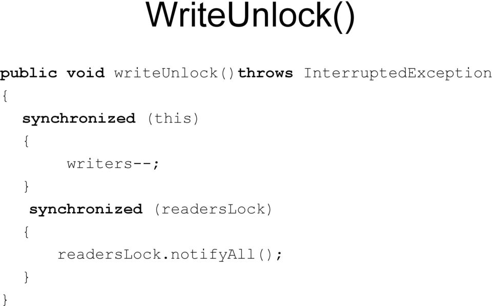 InterruptedException synchronized