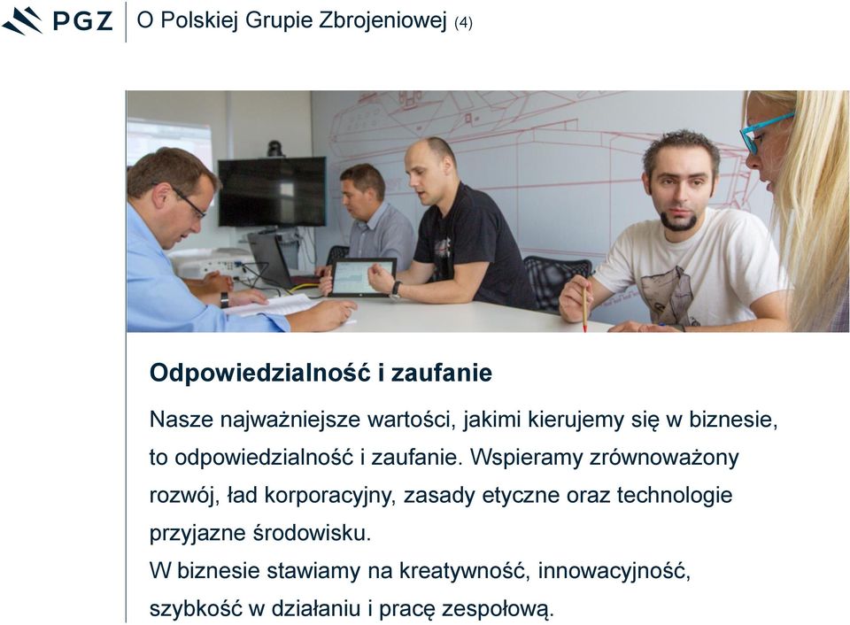 Wspieramy zrównoważony rozwój, ład korporacyjny, zasady etyczne oraz technologie