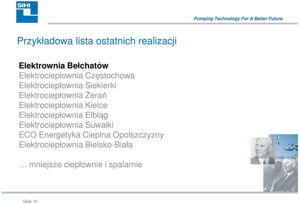 Kielce Elektrociepłownia Elbląg Elektrociepłownia Suwałki ECO Energetyka Cieplna