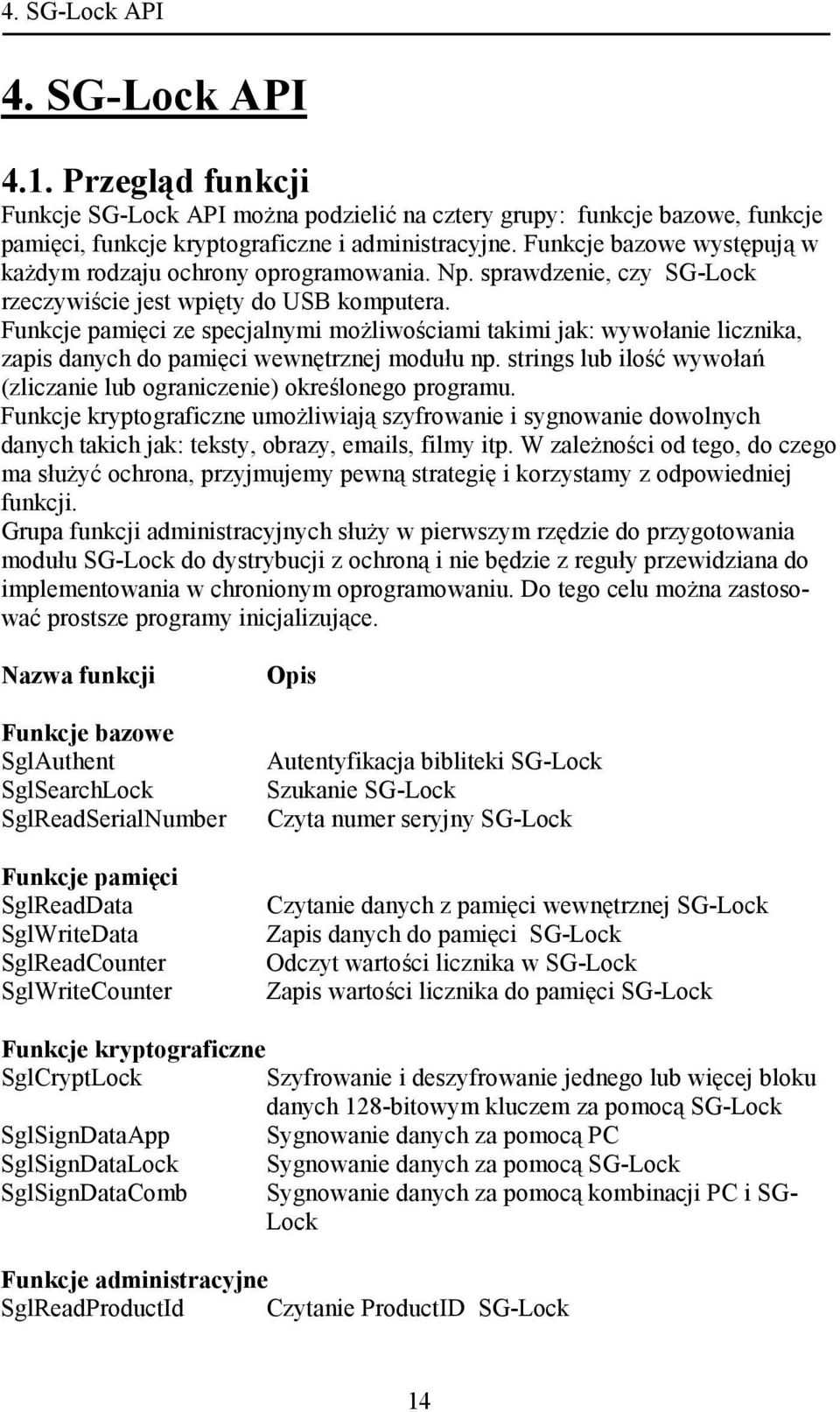 Funkcje pamięci ze specjalnymi możliwościami takimi jak: wywołanie licznika, zapis danych do pamięci wewnętrznej modułu np. strings lub ilość wywołań (zliczanie lub ograniczenie) określonego programu.