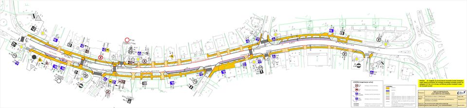 T-0 6,0 8,3 B-1 2 8 2,5 0,5 2,0 7,2 5 8 D-2 B-22 LEGENDA [organizacja ruchu]: B-33 B-5 Istniejący znak do likwidacji Projektowany znak pionowy LEGENDA: chodniki parkingi do przen.