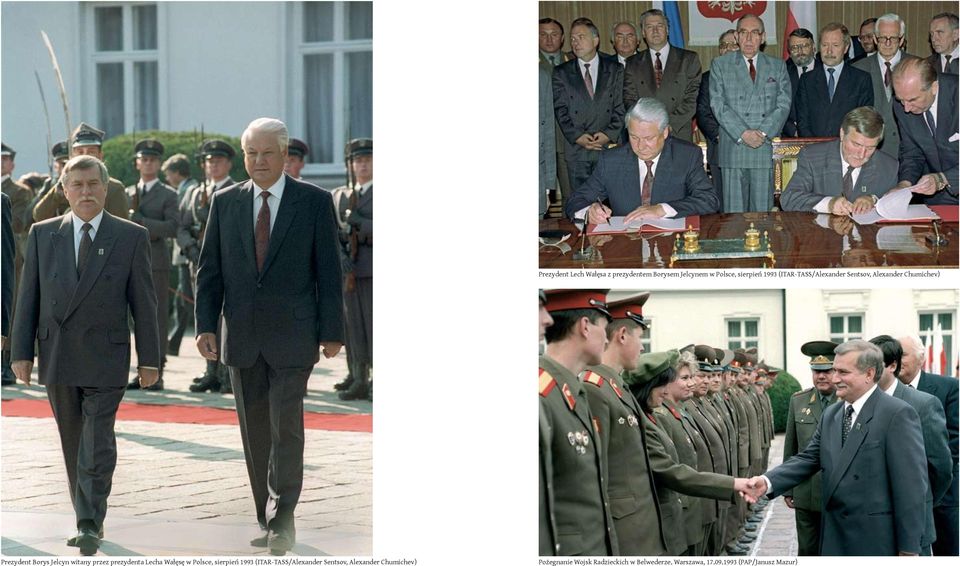 prezydenta Lecha Wałęsę w Polsce, sierpień 1993 (ITAR-TASS/Alexander Sentsov,