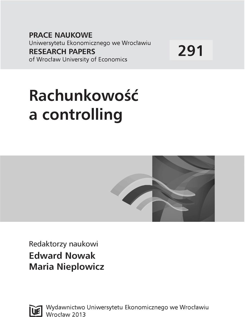 controlling Redaktorzy naukowi Edward Nowak Maria Nieplowicz