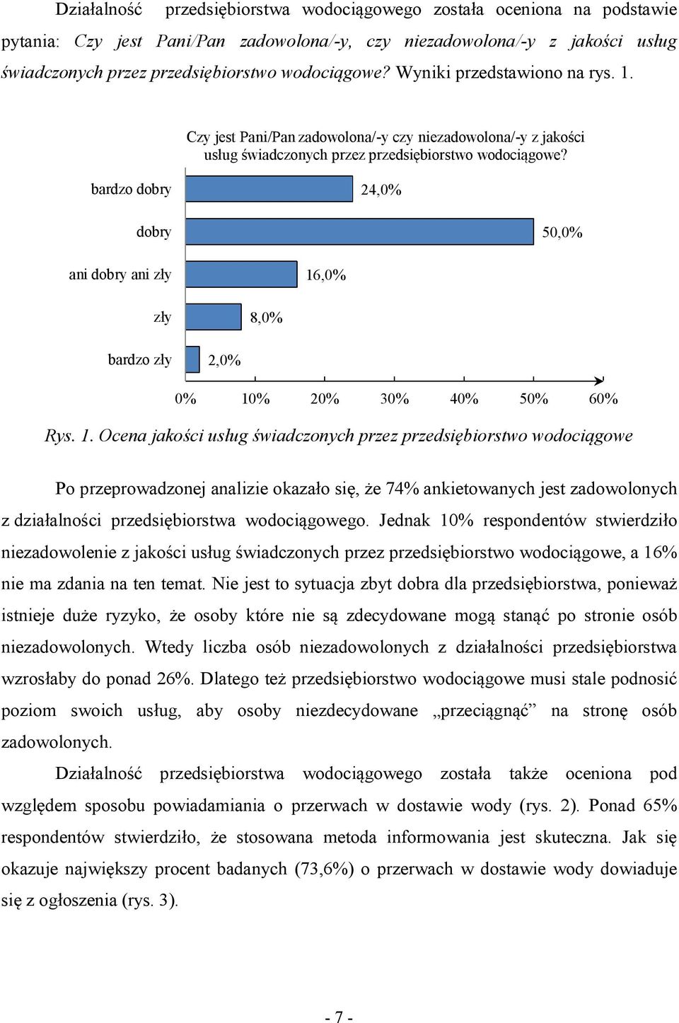 bardzo dobry 24,0% dobry 50,0% ani dobry ani zły 16