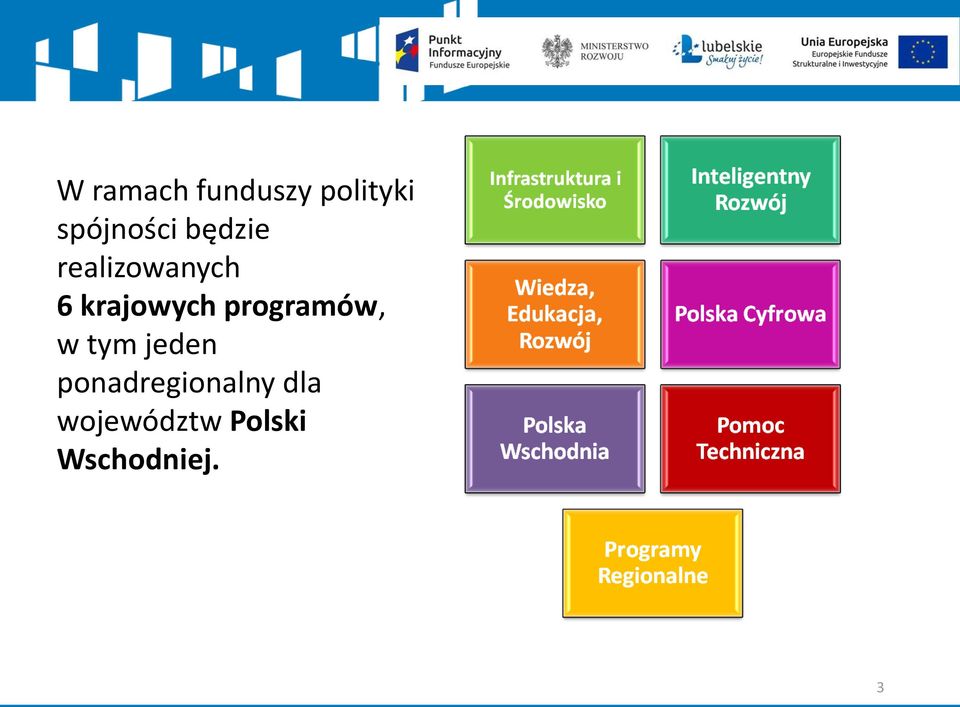 krajowych programów, w tym jeden