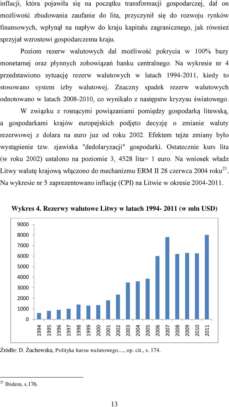 Poziom rezerw walutowych dal możliwość pokrycia w 100% bazy monetarnej oraz płynnych zobowiązań banku centralnego.