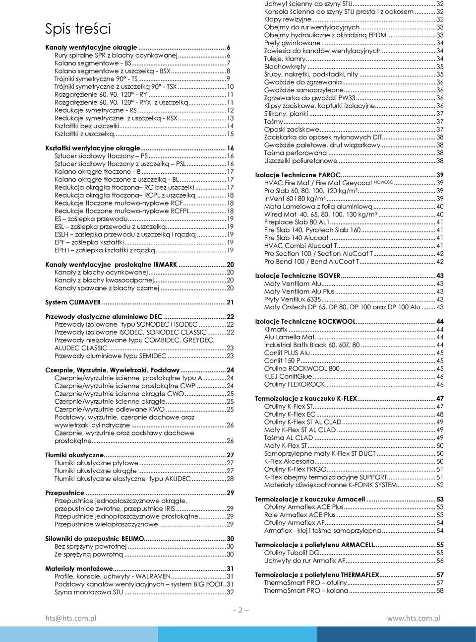 .. 12 Redukcje symetryczne z uszczelką - RSX... 13 Kształtki bez uszczelki... 14 Kształtki z uszczelką... 15 Kształtki wentylacyjne okrągłe... 16 Sztucer siodłowy tłoczony PS.