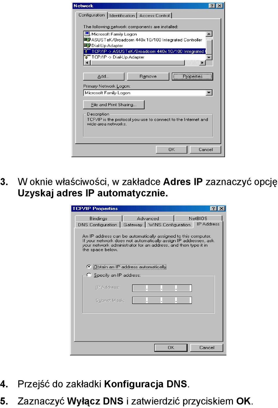 4. Przejść do zakładki Konfiguracja DNS. 5.