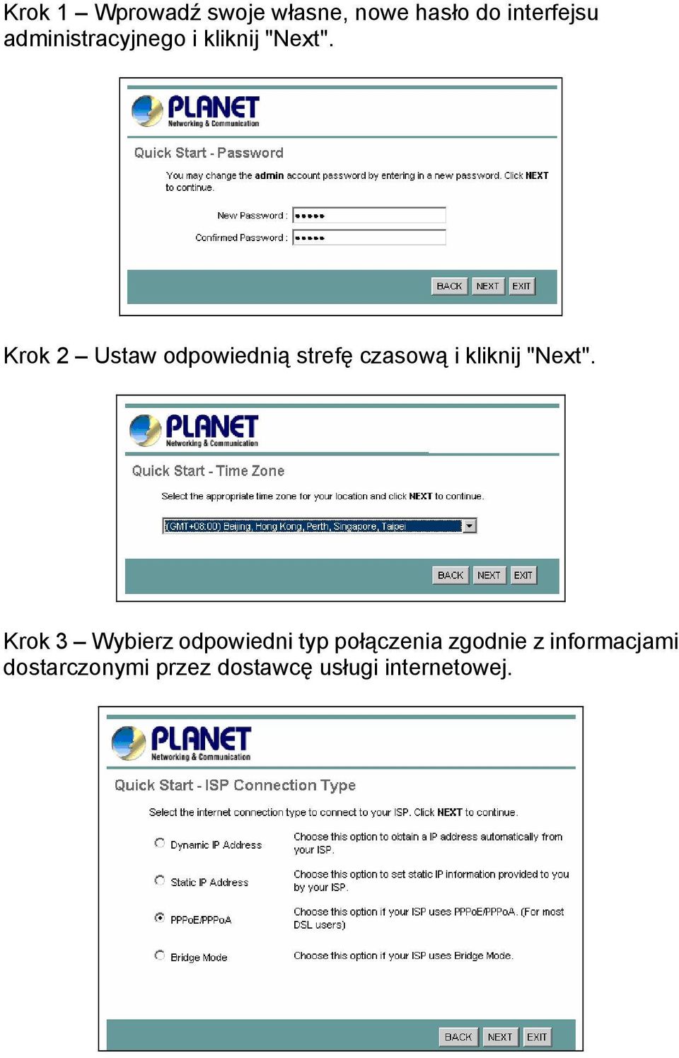 Krok 2 Ustaw odpowiednią strefę czasową i kliknij "Next".