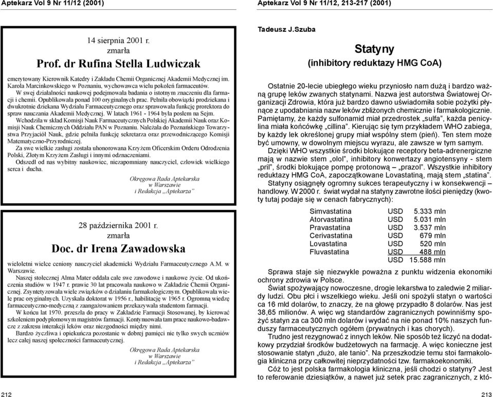 W swej działalności naukowej podejmowała badania o istotnym znaczeniu dla farmacji i chemii. Opublikowała ponad 100 oryginalnych prac.