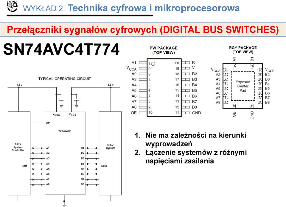 Nie ma zależności na kierunki