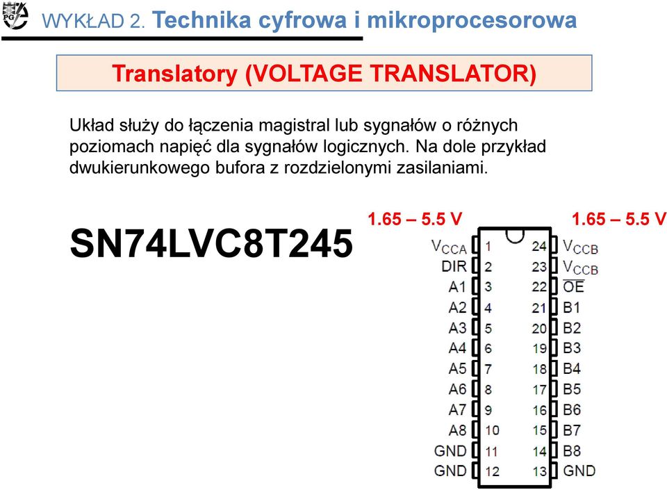 sygnałów logicznych.