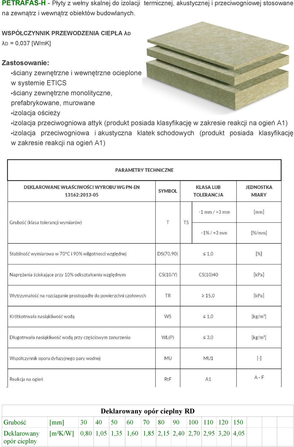 murowane izolacja ościeży izolacja przeciwogniowa attyk (produkt posiada klasyfikację w zakresie reakcji na ogień A1) izolacja przeciwogniowa i akustyczna klatek schodowych