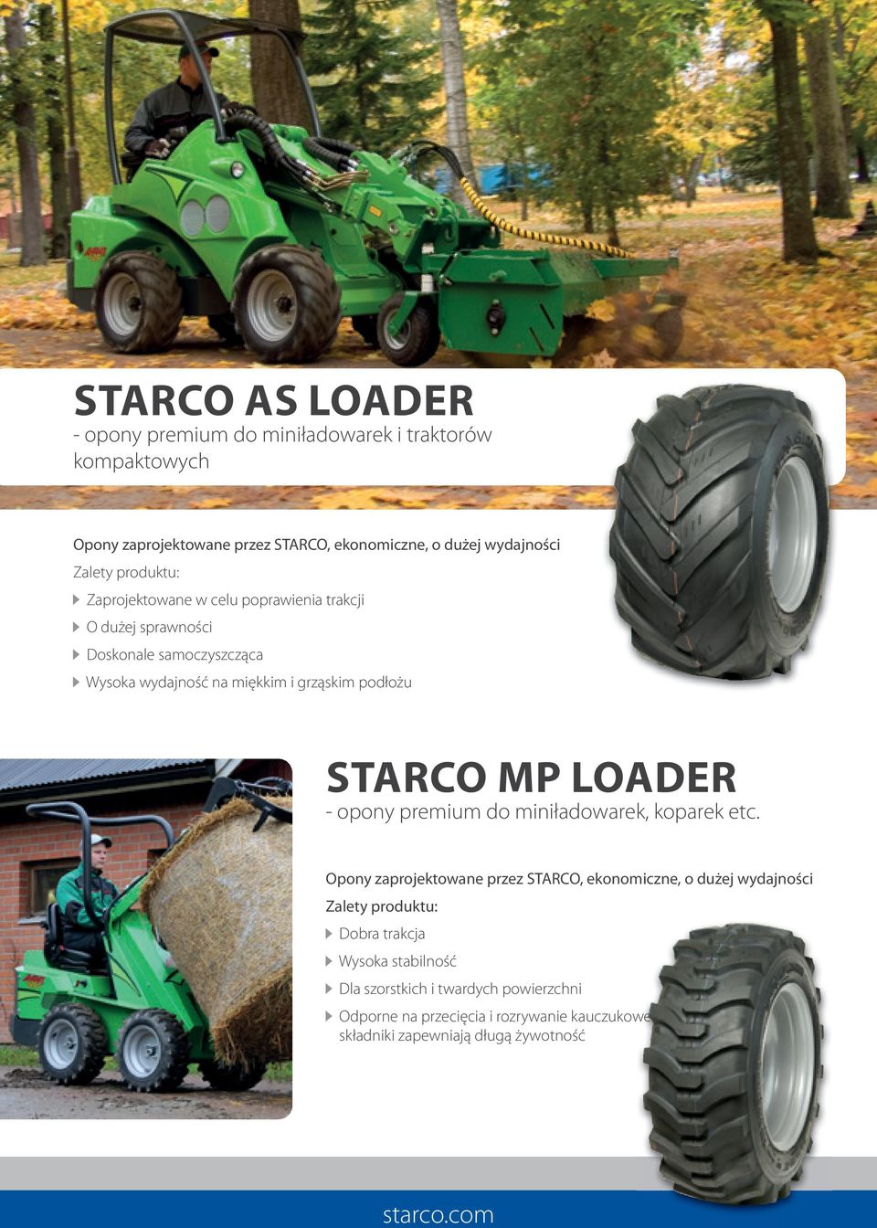 MP LOADER - opony premium do miniładowarek, koparek etc.