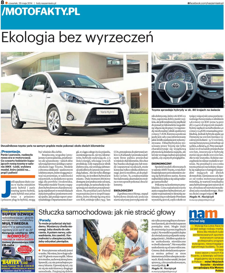 Co czwarty łodzianin kupujących nową toyotę w salonieamx-łódź,wybiera model, który jeździ na... prąd i paliwo!