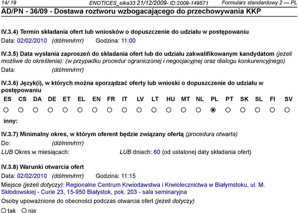 konkurencyjnego) Data: (dd/mm/rrrr) IV.3.