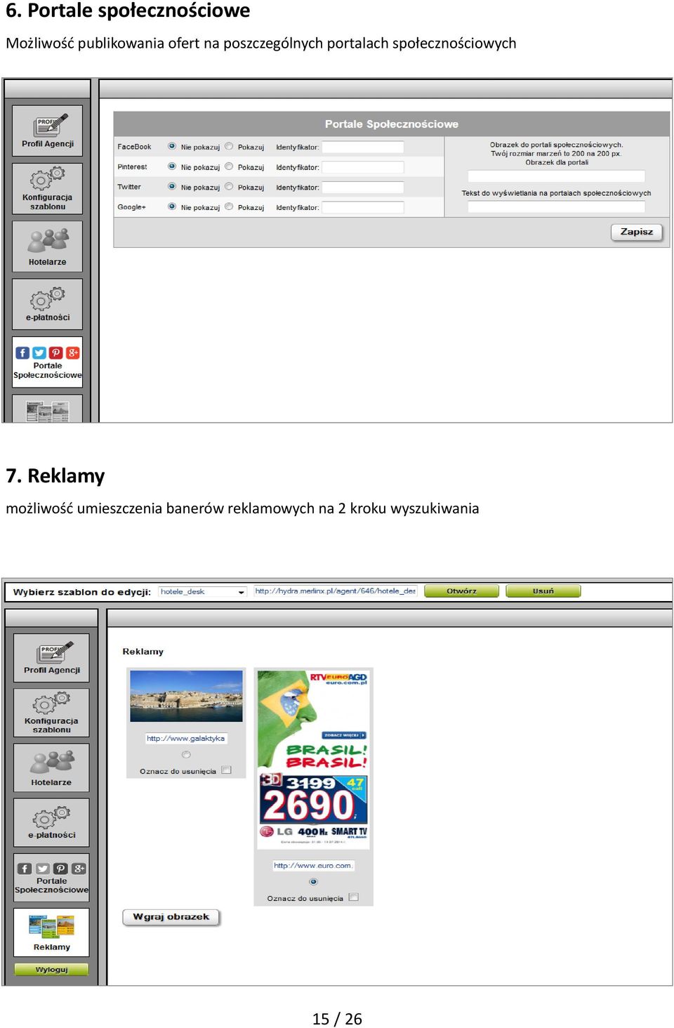 społecznościowych 7.