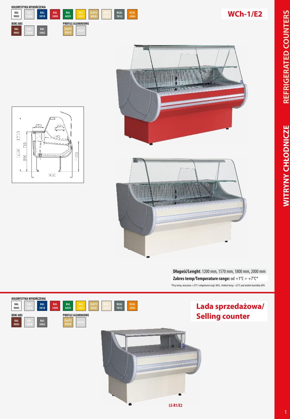 mm, 2000 mm Zakres temp/temperature range: od +1 C +7 C* 5010 3000 6029