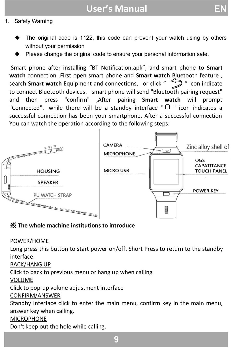 apk, and smart phone to Smart watch connection,first open smart phone and Smart watch Bluetooth feature, search Smart watch Equipment and connections,or click icon indicate to connect Bluetooth