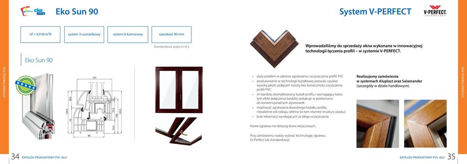 KNO PASYWNE OOKNO PASYWNE 123,5 49,5 74 101 5 37,5 57,5 100 123,5 duży przełom w zakresie zgrzewania i oczyszczania profili PVC produkowanie w technologii kształtowej pozwala uzyskać wysoką jakość