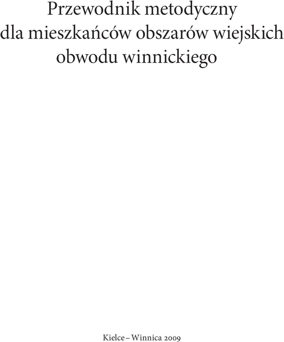 obszarów wiejskich