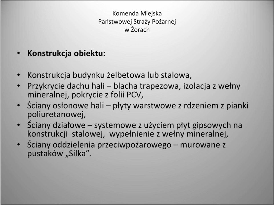 z rdzeniem z pianki poliuretanowej, Ściany działowe systemowe z użyciem płyt gipsowych na