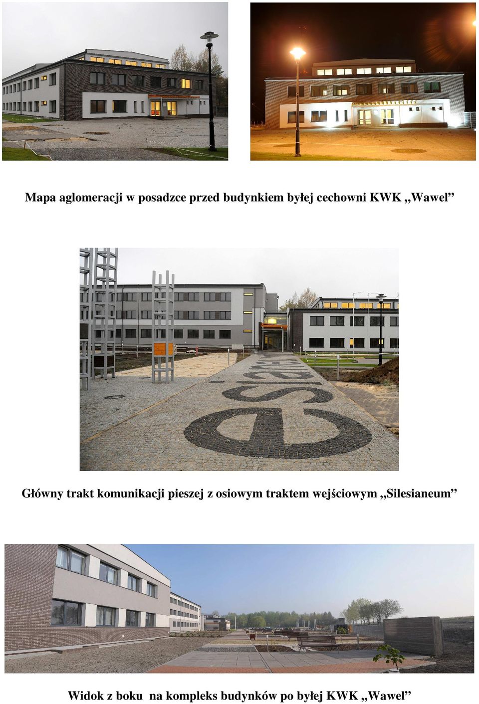 komunikacji pieszej z osiowym traktem wejściowym