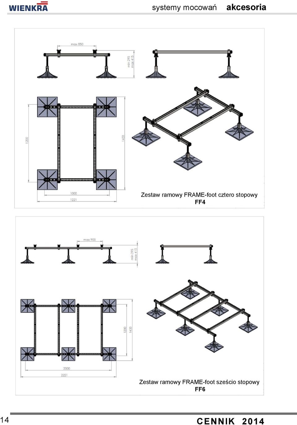 FF4 Zestaw ramowy FRAME-foot