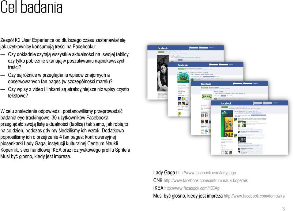 Czy wpisy z video i linkami są atrakcyjniejsze niż wpisy czysto tekstowe? W celu znalezienia odpowiedzi, postanowiliśmy przeprowadzić badania eye trackingowe.