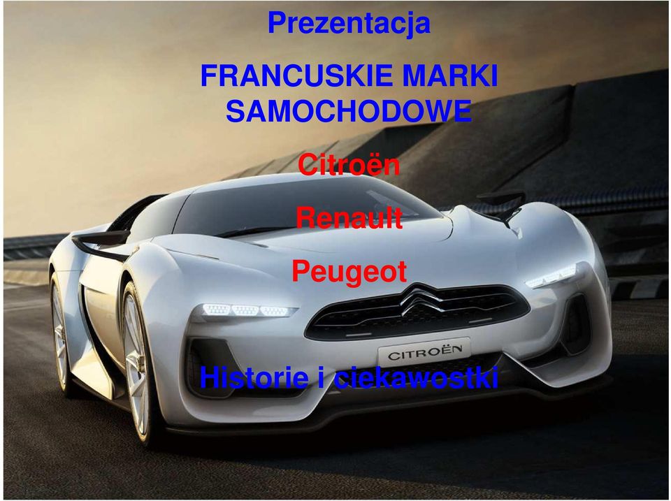 SAMOCHODOWE Citroën