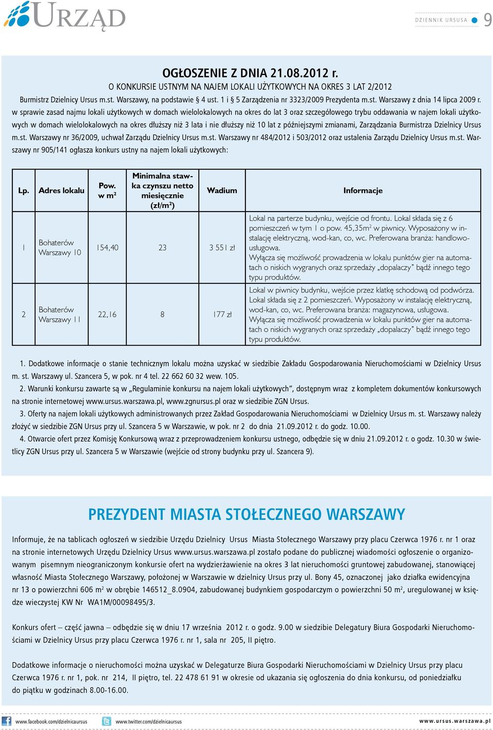 w sprawie zasad najmu lokali użytkowych w domach wielolokalowych na okres do lat 3 oraz szczegółowego trybu oddawania w najem lokali użytkowych w domach wielolokalowych na okres dłuższy niż 3 lata i