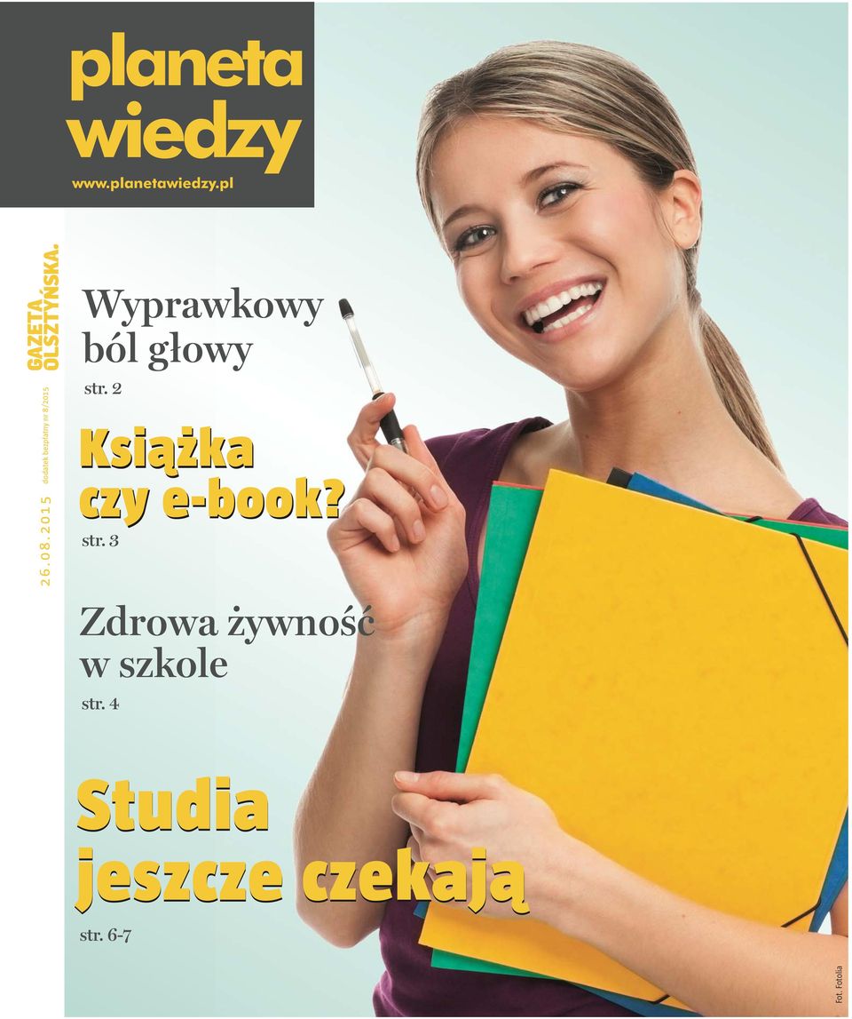 głowy str. 2 Książka czy e-book? str. 3 Zdrowa żywność w szkole str.