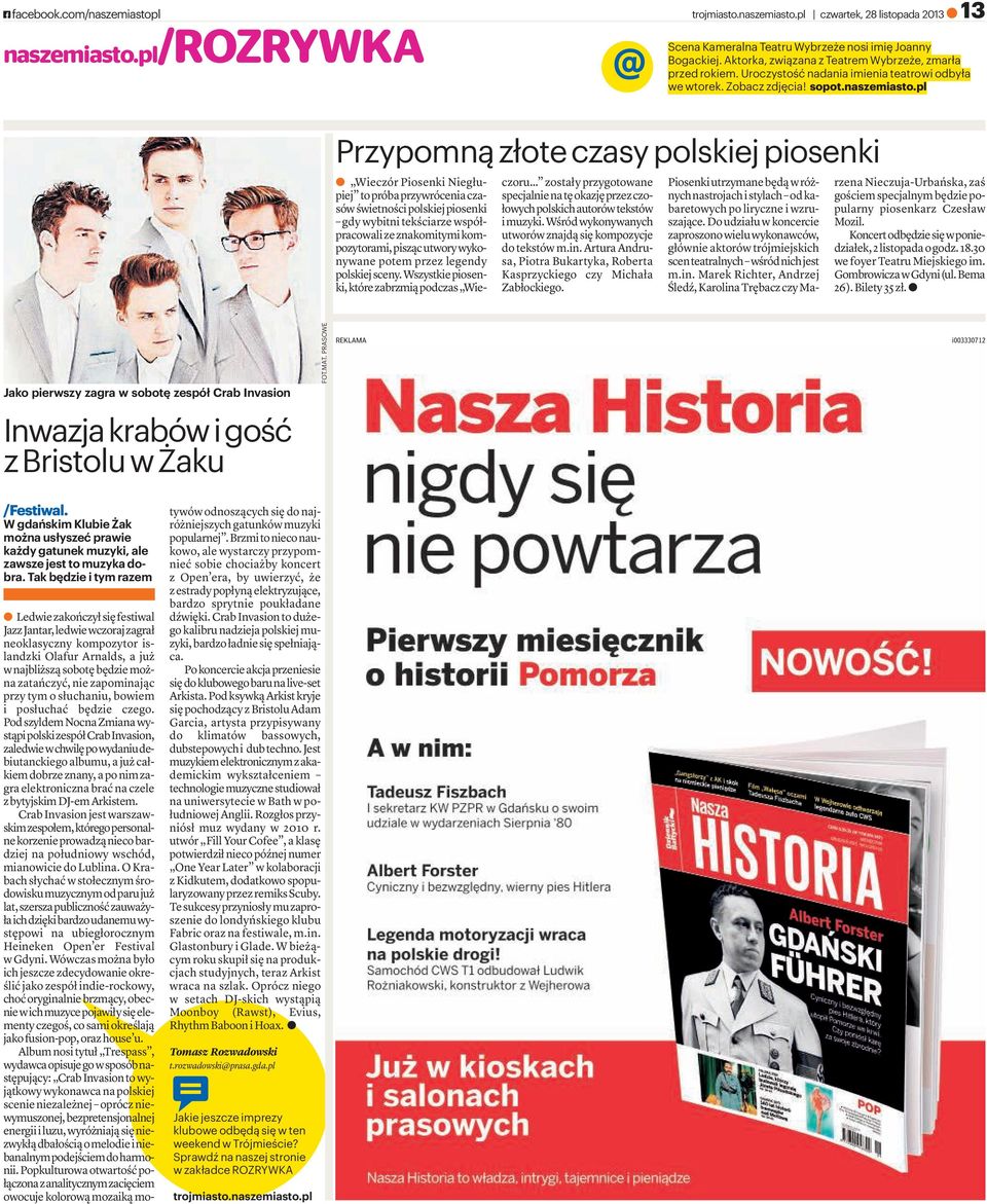 pl Przypomną złote czasy polskiej piosenki a WieczórPiosenkiNiegłupiej to próba przywrócenia czasów świetności polskiej piosenki gdy wybitni tekściarze współpracowali ze znakomitymi kompozytorami,