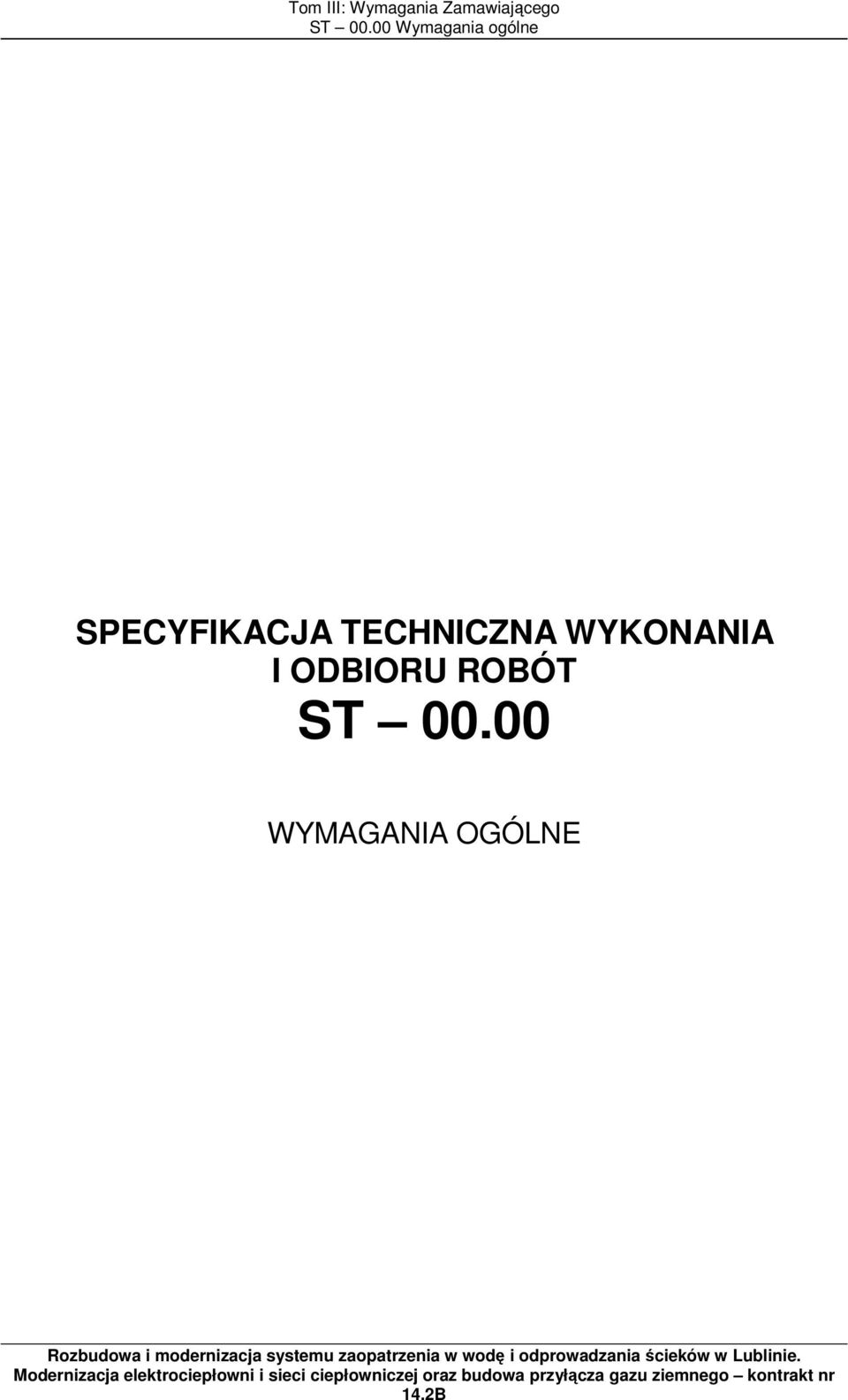 SPECYFIKACJA TECHNICZNA