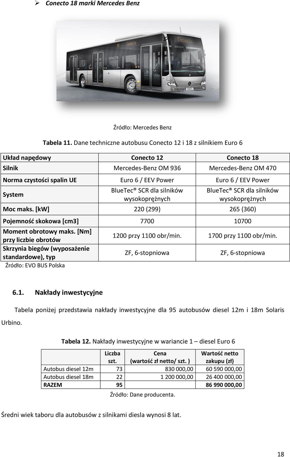 EEV Power System BlueTec SCR dla silników wysokoprężnych BlueTec SCR dla silników wysokoprężnych Moc maks. [kw] 220 (299) 265 (360) Pojemność skokowa [cm3] 7700 10700 Moment obrotowy maks.