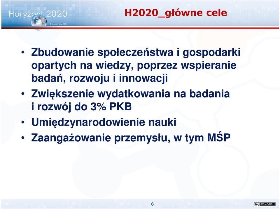 innowacji Zwiększenie wydatkowania na badania i rozwój do