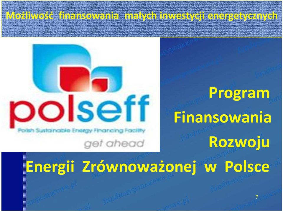 Program Finansowania Rozwoju