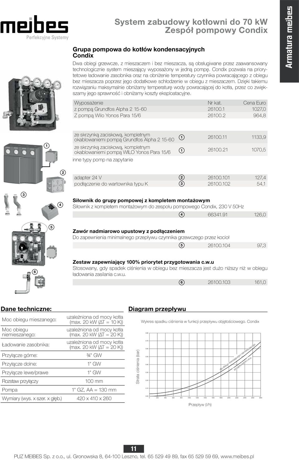 Condix pozwala na priorytetowe ładowanie zasobnika oraz na obniżenie temperatury czynnika powracającego z obiegu bez mieszacza poprzez jego dodatkowe schłodzenie w obiegu z mieszaczem.